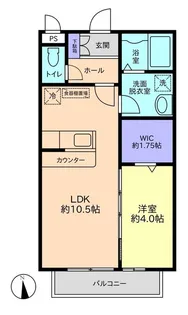 ラクシャリーコート【2階】の間取り