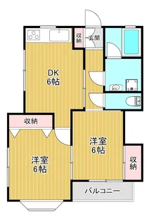 コーポラスタカハシ【1階】の間取り