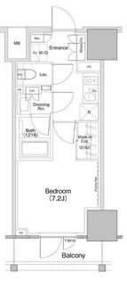 ザ・パークハビオ板橋区役所前【14階】の間取り