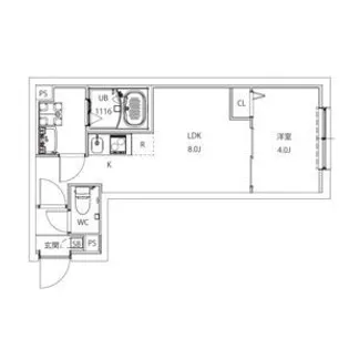 AXIA CITY大山【3階】の間取り