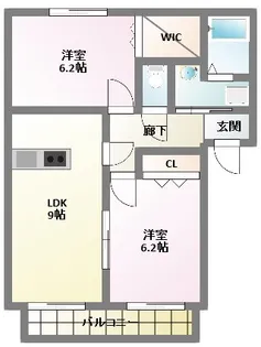 グランシャリオIII【2階】の間取り