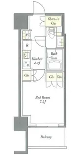 プライムメゾン板橋【9階】の間取り