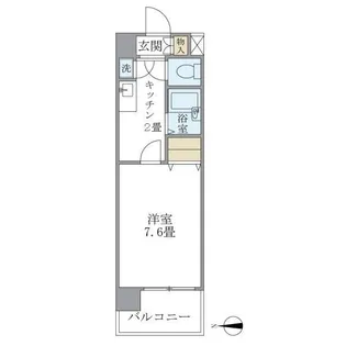 イーストコート芝【2階】の間取り