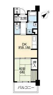 URHAT神戸・脇の浜【7階】の間取り