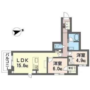メリア調布【4階】の間取り