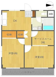 サーティフルハイツ【3階】の間取り