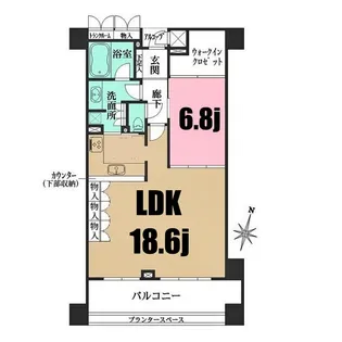横浜ポートサイド・パーク【9階】の間取り