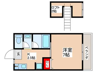 プランドール三鷹【2階】の間取り