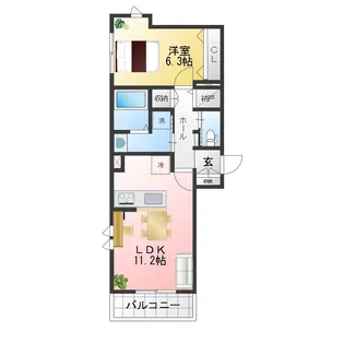 アヴェニール横濱大口【1階】の間取り