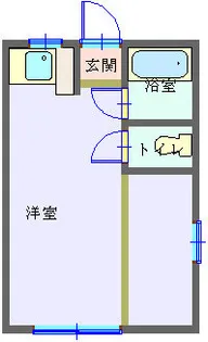 七本木シャルム【2階】の間取り