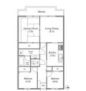 市川東レジデンス【2階】の間取り