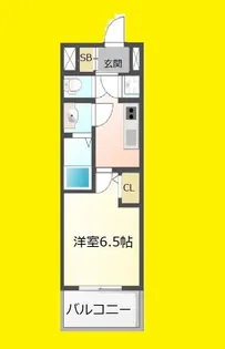 レジュールアッシュ塚本II【4階】の間取り
