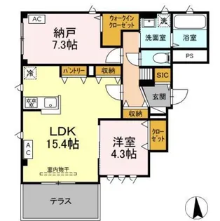 ノエル高砂【1階】の間取り
