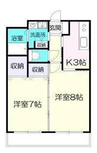 ロイヤルメゾン花ヶ島【4階】の間取り