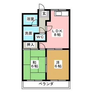 サニー加島【4階】の間取り