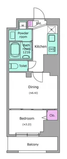 フロンティアレジデンス板橋【9階】の間取り