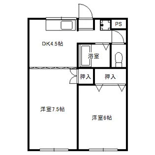 奥野コーポ【2階】の間取り