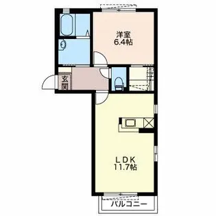 エトワール舟付【1階】の間取り