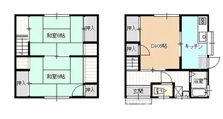 尾首アパートの間取り