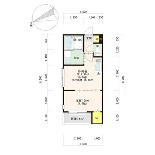 Plumeria北仙台【1階】の間取り
