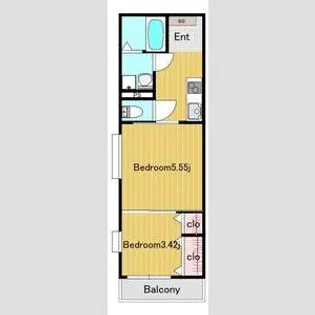 ルピナス成田町【2階】の間取り