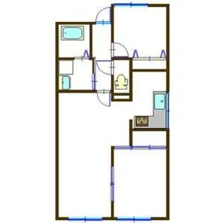 グローバル高田(管理)【2階】の間取り