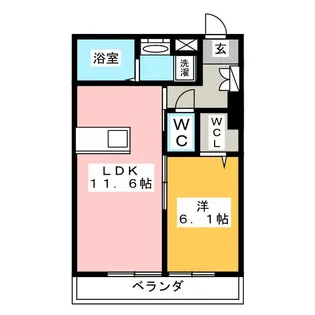 ロワール公文【1階】の間取り