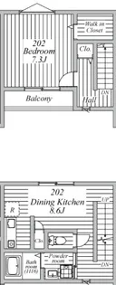 プラスアーバン千歳船橋の間取り