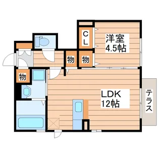ファーストガーデン南光台【1階】の間取り