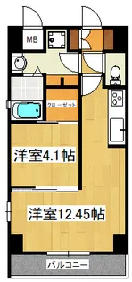 JUSEI RESIDENCE【6階】の間取り