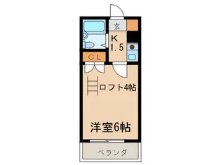 Casa生駒【2階】の間取り
