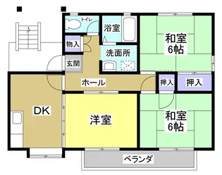 ソレアードIIDA II【2階】の間取り