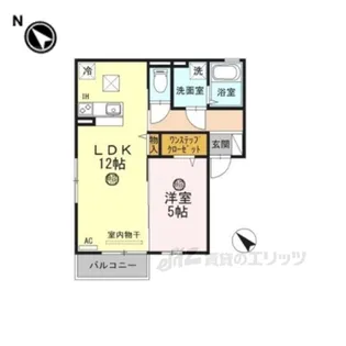 エンジェル御園【1階】の間取り
