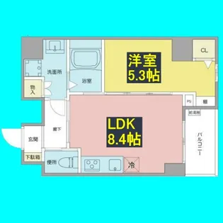 VERITAS IZUMI【8階】の間取り