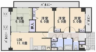 サンピア五日市【5階】の間取り