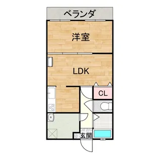 岩瀬ビル【4階】の間取り