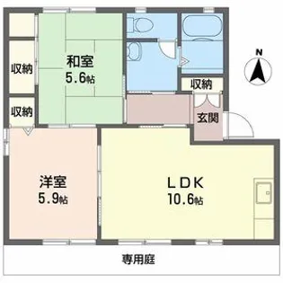構壱番館A【1階】の間取り