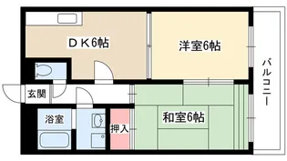 シャトー若葉【3階】の間取り