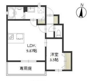 スパークル・ユウ【1階】の間取り