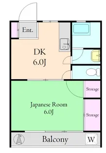 さつきマンション【1階】の間取り
