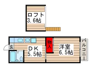 アーバンハイツ【2階】の間取り