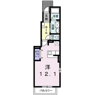 プリムローズ【1階】の間取り