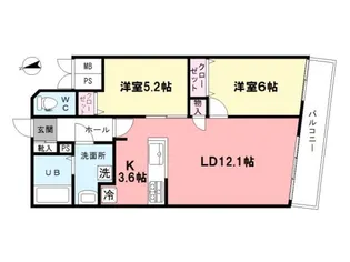 プラチナ ウエスト【3階】の間取り