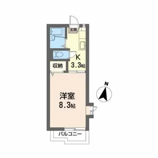 クリプトメリア【2階】の間取り