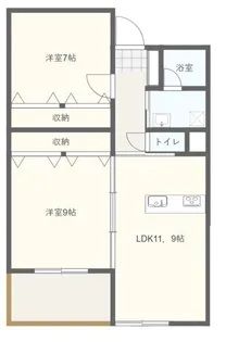 ラメールデトワール【3階】の間取り