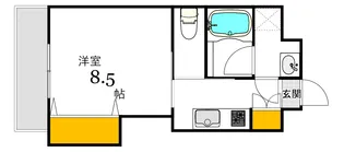 Lutella皆実町【6階】の間取り
