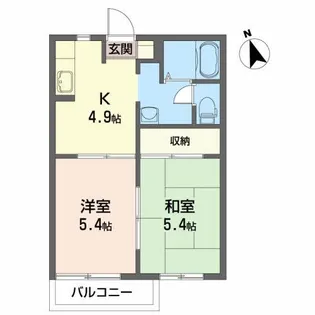 グリーンヒルズA【2階】の間取り