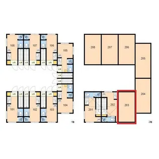 TOKYO β 用賀【2階】の間取り