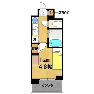 キャンパスヴィレッジ京都衣笠【3階】の間取り