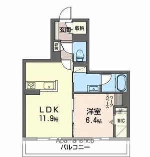 シャーメゾンステージ岐南【1階】の間取り